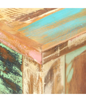 Masă consolă, 120 x 40 x 75 cm, lemn reciclat, cu aspect vintage - WOODBB443