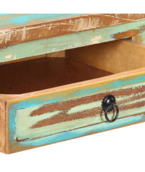 Masă consolă, 120 x 40 x 75 cm, lemn reciclat, cu aspect vintage - WOODBB443