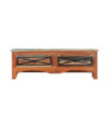 Comodă TV, 120 x 30 x 40 cm, lemn reciclat, cu aspect retro - WOODBB447 Comodă TV, 120 x 30 x 40 cm, lemn reciclat, cu aspect retro - WOODBB447