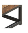 Comodă TV cu picioare, aspect industrial, din lemn masiv reciclat, 120 x 30 x 40 cm, handmade