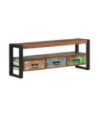 Comodă TV, 120x30x45 cm, lemn reciclat, cu aspect antichizat - WOODBB454 Comodă TV, 120x30x45 cm, lemn reciclat, cu aspect antichizat - WOODBB454