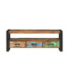 Comodă TV, 120x30x45 cm, lemn reciclat, cu aspect antichizat - WOODBB454 Comodă TV, 120x30x45 cm, lemn reciclat, cu aspect antichizat - WOODBB454
