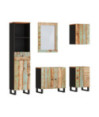 Set mobilier de baie, 5 piese, lemn reciclat - WOODBB466 Set mobilier de baie, 5 piese, lemn reciclat - WOODBB466