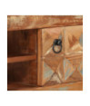 Comodă TV, 112x30x45 cm, lemn reciclat, cu aspect retro - WOODBB468