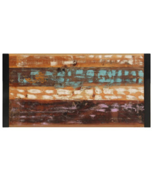 Măsuță de cafea, 120 x 60 x 40 cm, lemn reciclat, cu aspect industrial - WOODBB475