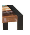 Măsuță de cafea, 120 x 60 x 40 cm, lemn reciclat, cu aspect industrial - WOODBB475