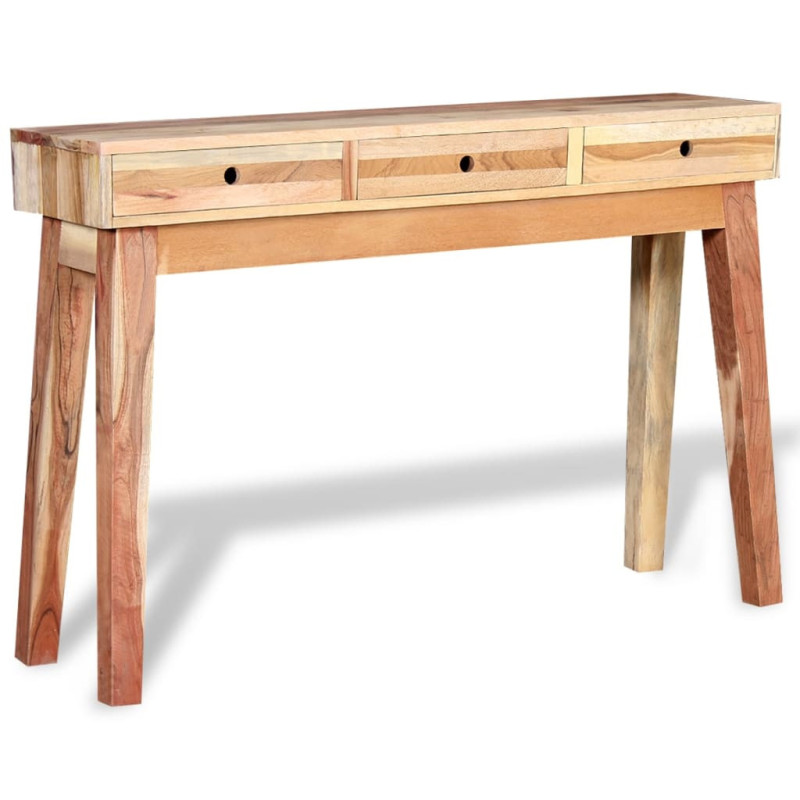 Masă consolă, lemn reciclat, cu aspect vintage - WOODBB485