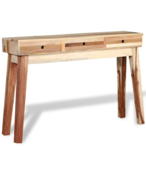 Masă consolă, lemn reciclat, cu aspect vintage - WOODBB485