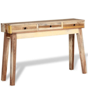 Masă consolă, lemn reciclat, cu aspect vintage - WOODBB485