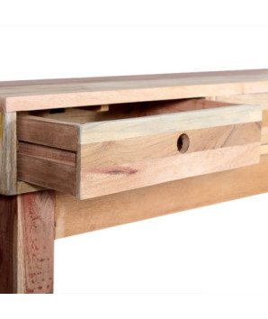 Masă consolă, lemn reciclat, cu aspect vintage - WOODBB485