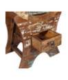 Suport de vin pentru 10 sticle, lemn reciclat, cu aspect vintage - WOODBB493 Suport de vin pentru 10 sticle, lemn reciclat, cu aspect vintage - WOODBB493