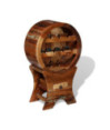 Suport de vin pentru 10 sticle, lemn reciclat, cu aspect vintage - WOODBB493 Suport de vin pentru 10 sticle, lemn reciclat, cu aspect vintage - WOODBB493