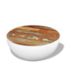Măsuță de cafea în formă de bol 60x60x30 cm lemn reciclat - WOODBB496 Măsuță de cafea în formă de bol 60x60x30 cm lemn reciclat - WOODBB496