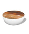 Măsuță de cafea în formă de bol 60x60x30 cm lemn reciclat - WOODBB496 Măsuță de cafea în formă de bol 60x60x30 cm lemn reciclat - WOODBB496
