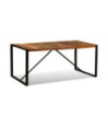 Masă de bucătărie, 180 cm, lemn reciclat, cu aspect industrial Masă de bucătărie, 180 cm, lemn reciclat, cu aspect industrial