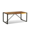 Masă de bucătărie, 180 cm, lemn reciclat, cu aspect industrial Masă de bucătărie, 180 cm, lemn reciclat, cu aspect industrial