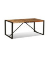 Masă de bucătărie, 180 cm, lemn reciclat, cu aspect industrial Masă de bucătărie, 180 cm, lemn reciclat, cu aspect industrial