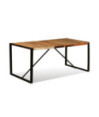 Masă de bucătărie, 180 cm, lemn reciclat, cu aspect industrial Masă de bucătărie, 180 cm, lemn reciclat, cu aspect industrial