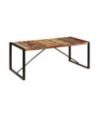 Masă de bucătărie, 200 x 100 x 75 cm, lemn reciclat, cu aspect retro - WOODBB499 Masă de bucătărie, 200 x 100 x 75 cm, lemn reciclat, cu aspect retro - WOODBB499