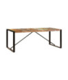 Masă de bucătărie, 200 x 100 x 75 cm, lemn reciclat, cu aspect retro - WOODBB499 Masă de bucătărie, 200 x 100 x 75 cm, lemn reciclat, cu aspect retro - WOODBB499
