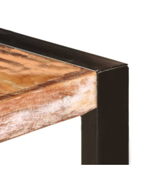 Masă de bucătărie, 200 x 100 x 75 cm, lemn reciclat, cu aspect retro - WOODBB499