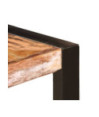 Masă de bucătărie, 200 x 100 x 75 cm, lemn reciclat, cu aspect retro - WOODBB499 Masă de bucătărie, 200 x 100 x 75 cm, lemn reciclat, cu aspect retro - WOODBB499