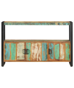 Servantă, 120 x 30 x 75 cm, lemn reciclat, cu aspect vintage - WOODBB508