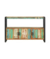 Servantă, 120 x 30 x 75 cm, lemn reciclat, cu aspect vintage - WOODBB508