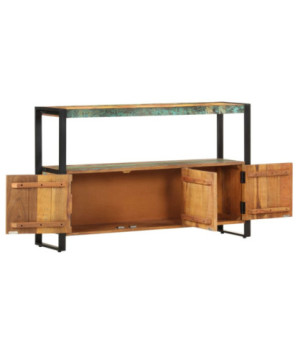 Servantă, 120 x 30 x 75 cm, lemn reciclat, cu aspect vintage - WOODBB508