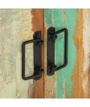 Servantă, 120 x 30 x 75 cm, lemn reciclat, cu aspect vintage - WOODBB508
