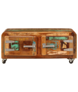 Măsuță de cafea, 85 x 55 x 40 cm, lemn reciclat - WOODBB509