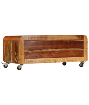 Măsuță de cafea, 85 x 55 x 40 cm, lemn reciclat - WOODBB509