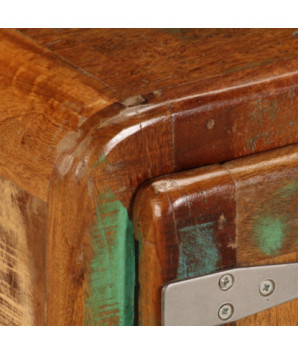 Măsuță de cafea, 85 x 55 x 40 cm, lemn reciclat - WOODBB509