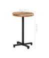 Masă de bistro, Ø50x75 cm, lemn reciclat, rotundă - WOODBB512 Masă de bistro, Ø50x75 cm, lemn reciclat, rotundă - WOODBB512