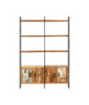 Bibliotecă aspect industrial, din lemn masiv reciclat, cu 6 rafturi și 4 dulapuri, 124 x 30 x 180 cm, handmade Bibliotecă aspect industrial, din lemn masiv reciclat, cu 6 rafturi și 4 dulapuri, 124 x 30 x 180 cm, handmade