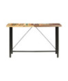 Masă bar din lemn masiv reciclat, dreptunghiulară, 180 x 70 x 107 cm Masă bar din lemn masiv reciclat, dreptunghiulară, 180 x 70 x 107 cm