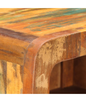 Dulap înalt, 45 x 32 x 110 cm, lemn reciclat, cu aspect vintage - WOODBB528