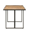 Masă de bucătărie, 200 cm, lemn reciclat, cu aspect industrial - WOODBB530