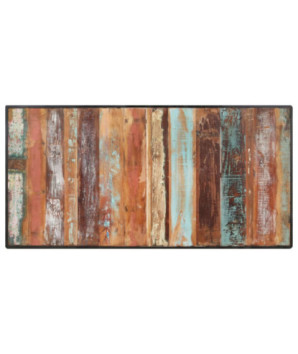 Masă de bucătărie, 200 cm, lemn reciclat, cu aspect industrial - WOODBB530