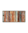 Masă de bucătărie, 200 cm, lemn reciclat, cu aspect industrial - WOODBB530