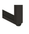 Masă de bucătărie, 200 cm, lemn reciclat, cu aspect industrial - WOODBB530