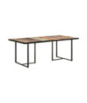 Masă de bucătărie, 200 cm, lemn reciclat, cu aspect industrial - WOODBB530
