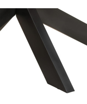 Masă de bucătărie, 200x100x75 cm, lemn reciclat, ovală - WOODBB536