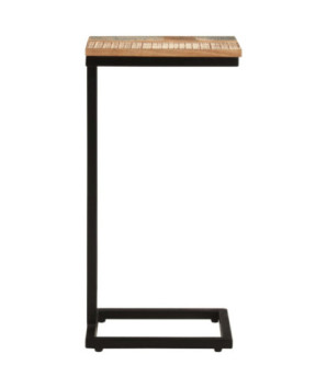 Mese laterale, 2 buc., 31,5x24,5x64,5 cm, lemn reciclat - WOODBB537