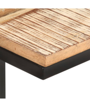 Mese laterale, 2 buc., 31,5x24,5x64,5 cm, lemn reciclat - WOODBB537