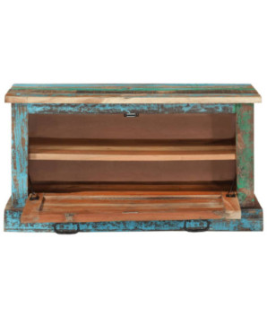 Bancă depozitare pantofi, lemn reciclat - WOODBB550