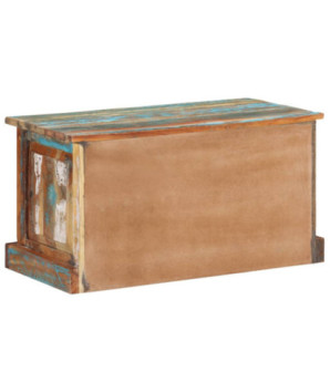 Bancă depozitare pantofi, lemn reciclat - WOODBB550