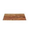 Blat masă rustic din lemn masiv reciclat, dreptunghiulară, 90 x 70 cm, handmade