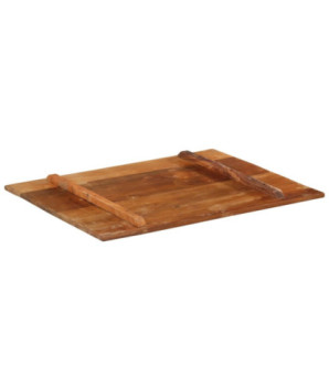 Blat masă rustic din lemn masiv reciclat, dreptunghiulară, 90 x 70 cm, handmade