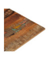 Blat masă rustic din lemn masiv reciclat, dreptunghiulară, 90 x 70 cm, handmade